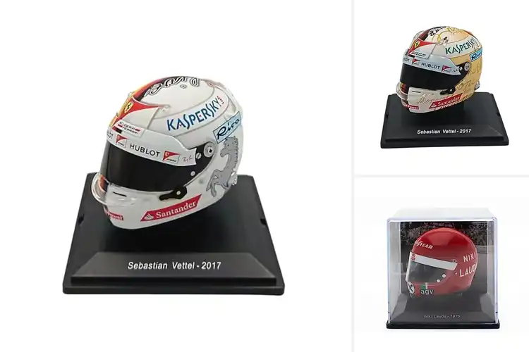 Detailed view of Best 1:5 Scale F1 Helmets: Celebrate F1 History