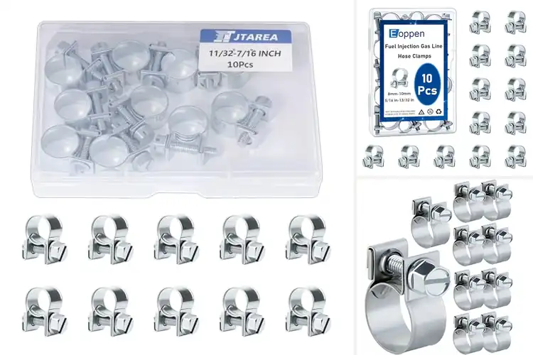 Detailed view of Best 10‑Piece Fuel Injection Clamp Sets