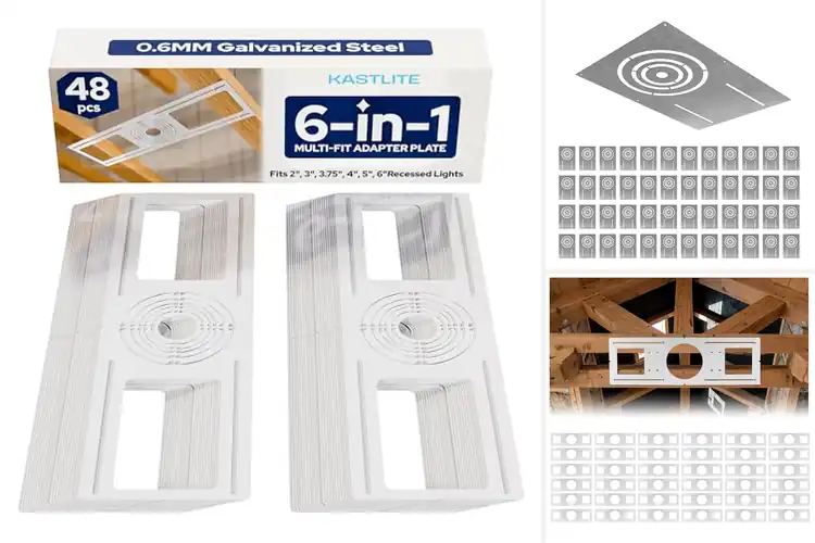 Detailed view of Best 48 Pack LED Downlight Rough In Mounting Plates