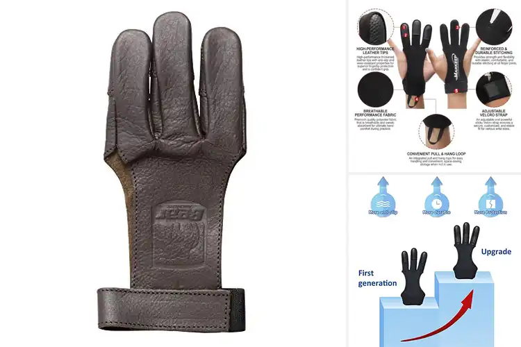 Detailed view of Best Adjustable Archery Gloves