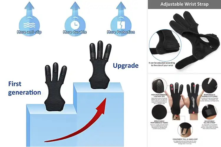 Detailed view of Best Breathable Archery Gloves