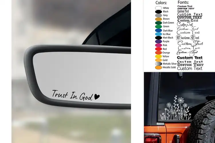 Detailed view of Best Car Decals: Top 10 Stylish Picks for Your Ride