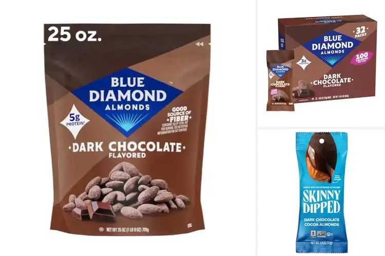 Detailed view of Best Dark Chocolate Cocoa Almonds