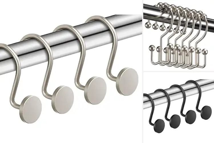 Detailed view of Best Decorative Metal Shower Curtain Rings