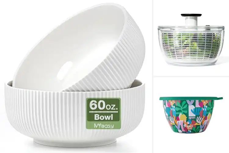 Detailed view of Best Easy Clean Salad Bowls