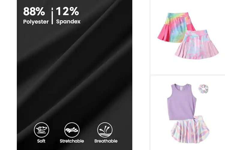 Detailed view of Best Girls Running Skirts: Top 10 Stylish & Comfy Picks