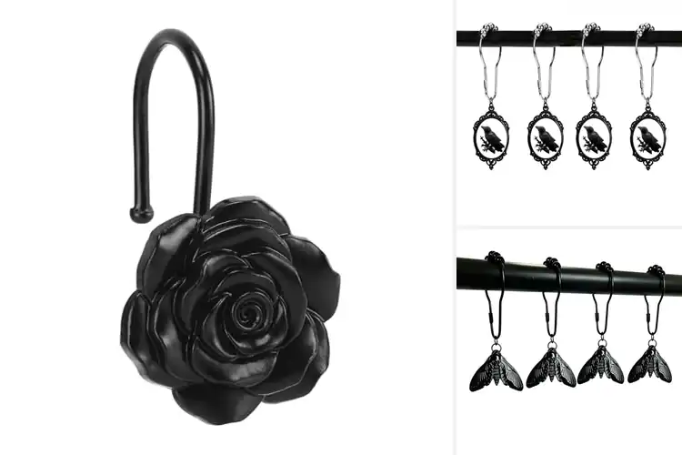 Detailed view of Best Gothic Shower Curtain Hooks