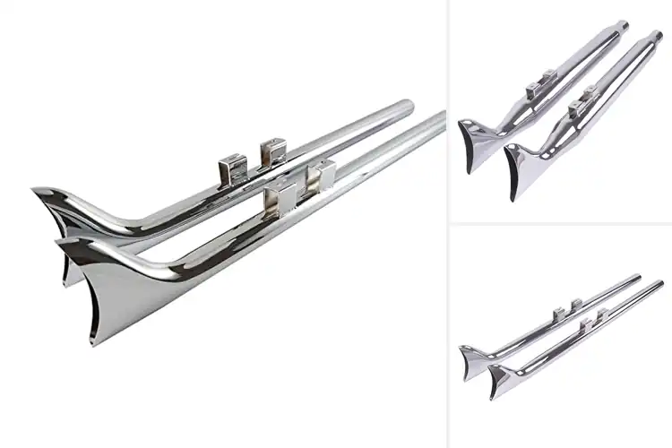 Detailed view of Best Harley Fishtail Exhausts