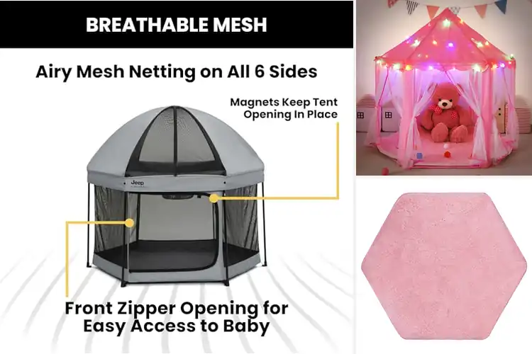Detailed view of Best Hexagon Play Tents For Kids: Top Picks for Fun Playtime