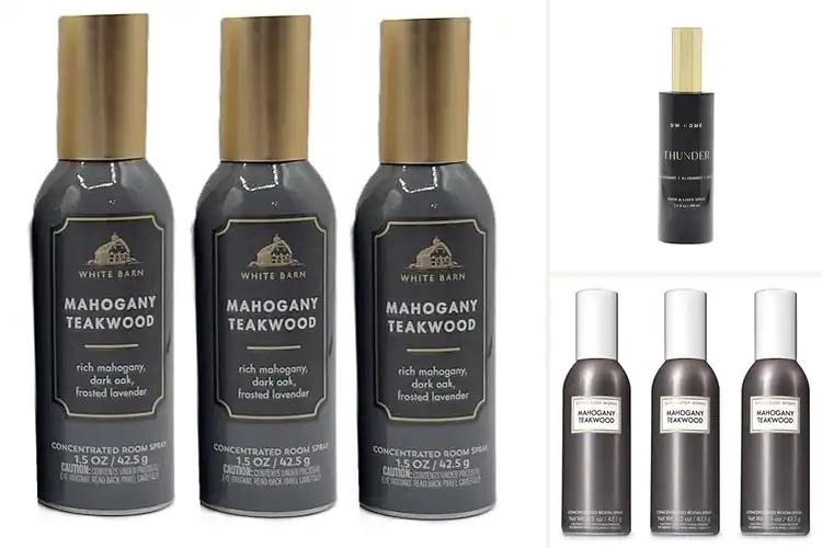 Detailed view of Best Mahogany and Musk Room Sprays
