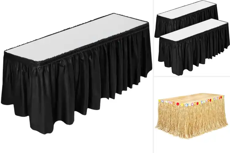Detailed view of Best Party Table Skirts: Elevate Your Party Style Instantly