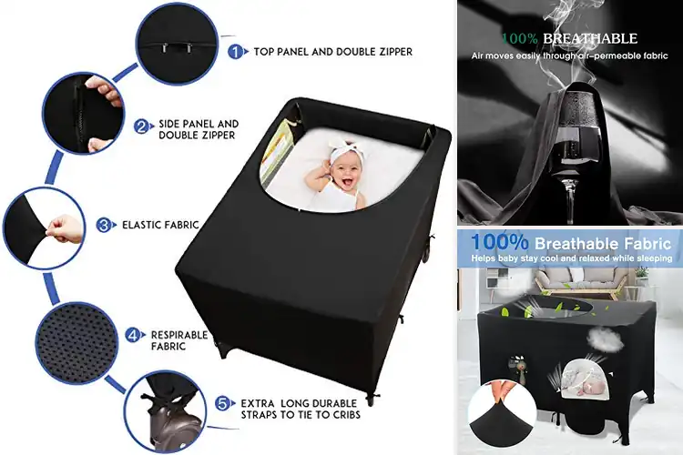 Detailed view of Best Portable Crib Covers: Cozy Sleep On the Go