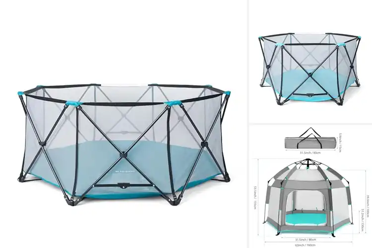 Detailed view of Best Portable Outdoor Playpens For Kids