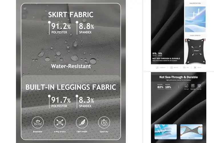Detailed view of Best Quick Dry Sports Skirts: 8 Cool Picks