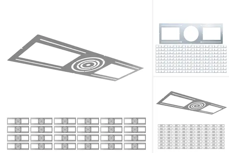 Detailed view of Best Residential LED Downlight Rough In Mounting Plates