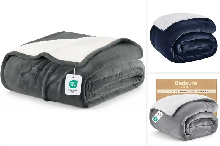 Detailed view of Best Sherpa Fleece Blankets for Ultimate Warmth and Comfort