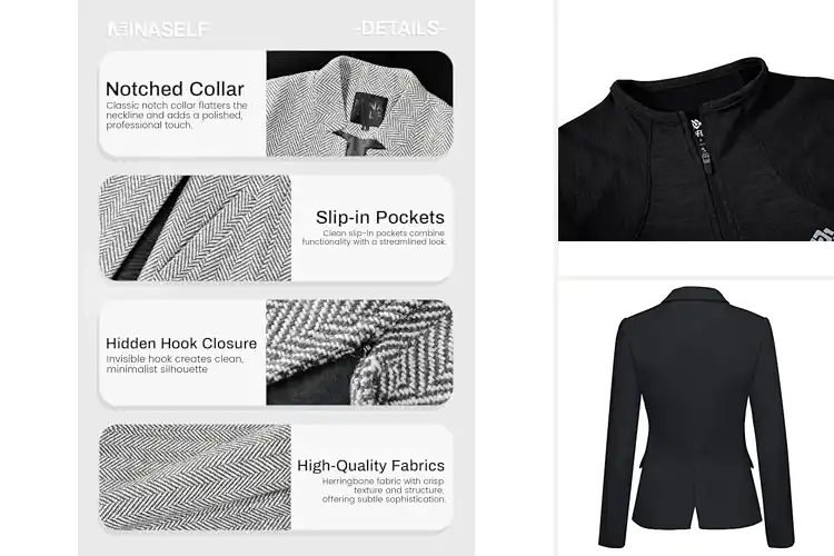 Detailed view of Best Slim Fit Jackets Women: 6 Top Picks for Style & Comfort
