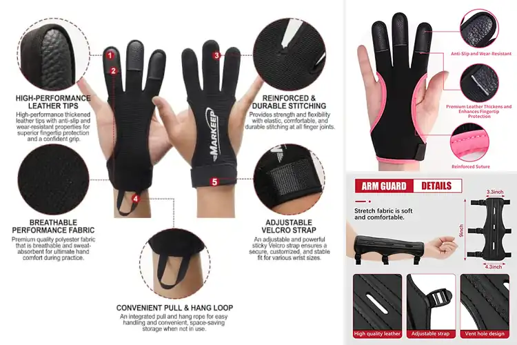 Detailed view of Best Youth Archery Gloves for Comfort, Grip & Protection