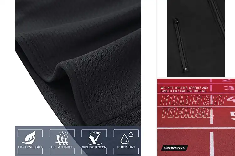 Detailed view of Best Zip Up Gym Jackets With Thumbholes